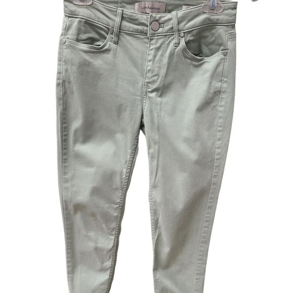 Calvin Klein Sage Green Skinny Jeans size 4 - Picture 2 of 9
